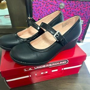 LA Underground Black Dress Shoes SIZE 3 WITH BOX